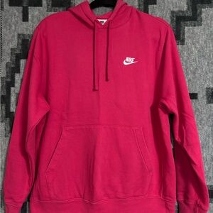 Nike Men's Pink Hoodie Sweater